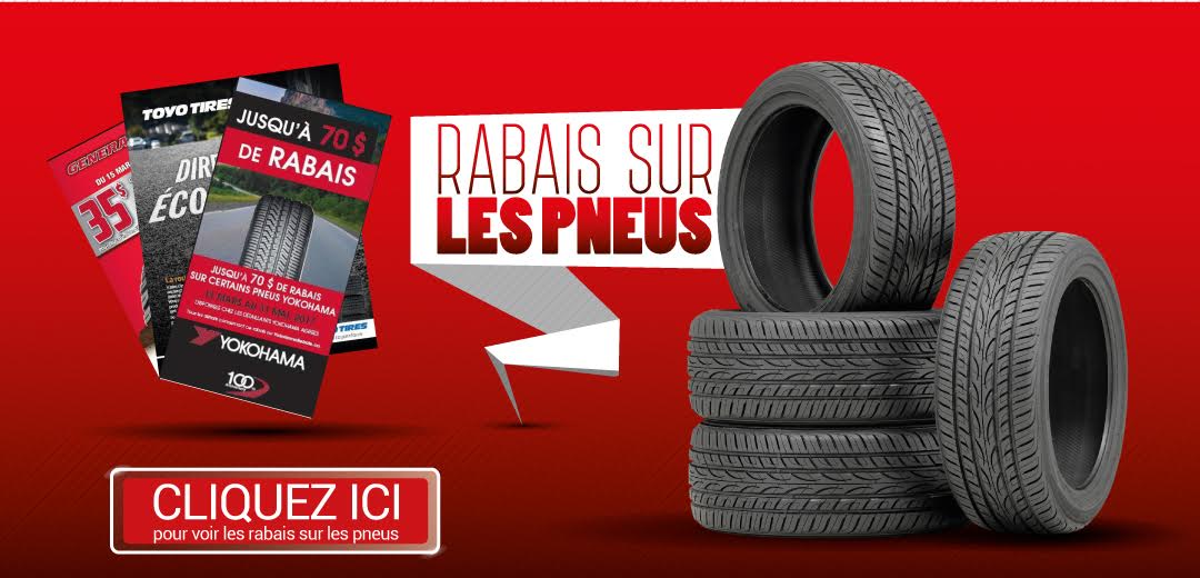 Rabais de pneus Garage St-Félix Saint-Félix-de-Valois